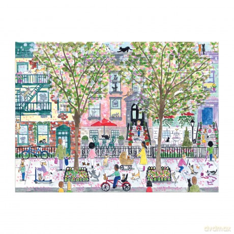 Michael Storrings Cats In The City 1000 Piece Puzzle [KSIĄŻKA]