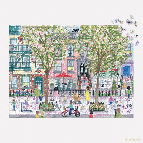 Michael Storrings Cats In The City 1000 Piece Puzzle [KSIĄŻKA]