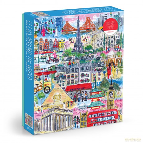 Michael Storrings Cities Around the World 1000 Piece Puzzle [KSIĄŻKA]