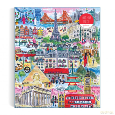 Michael Storrings Cities Around the World 1000 Piece Puzzle [KSIĄŻKA]