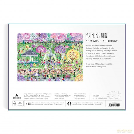 Michael Storrings Easter Egg Hunt 1000 Piece Puzzle [KSIĄŻKA]