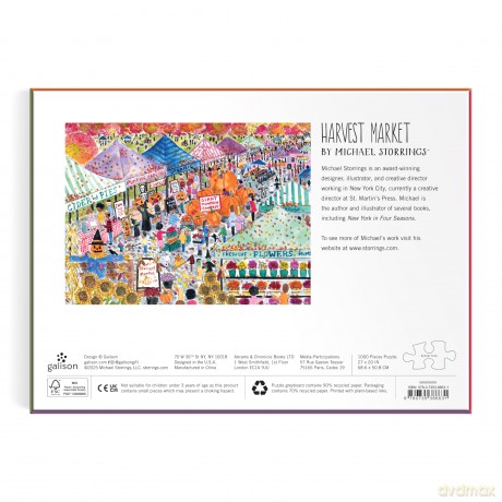 Michael Storrings Harvest Market 1000 Piece Puzzle [KSIĄŻKA]