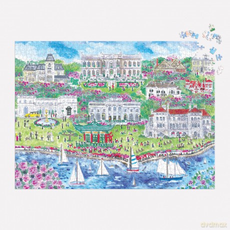 Michael Storrings Newport Mansions 1000 Piece Puzzle [KSIĄŻKA]