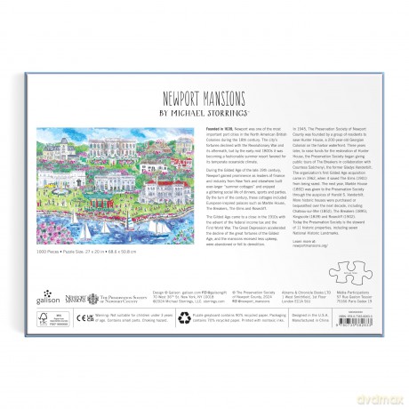 Michael Storrings Newport Mansions 1000 Piece Puzzle [KSIĄŻKA]