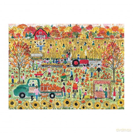 Michael Storrings Pumpkin Patch 1000 Piece Puzzle [KSIĄŻKA]