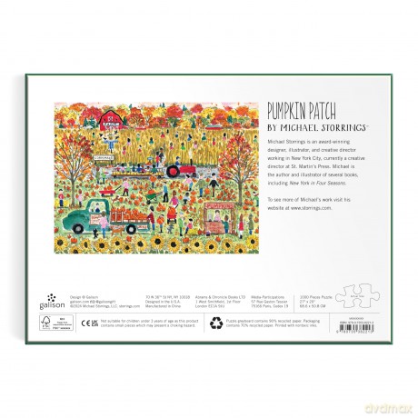Michael Storrings Pumpkin Patch 1000 Piece Puzzle [KSIĄŻKA]
