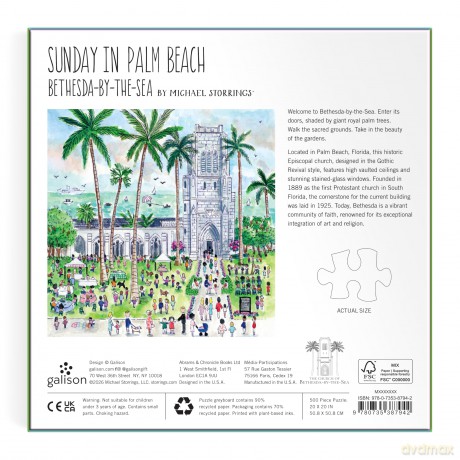 Michael Storrings Sunday in Palm Beach Bethesda by the Sea 500 Piece P [KSIĄŻKA]