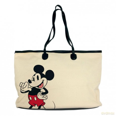MICKEY - Cotton Shoulder Bag - 36x27x16c