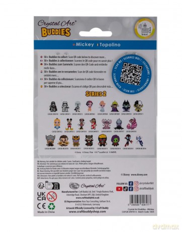 Mickey Mouse - Crystal Art Buddy Kit (Disney)