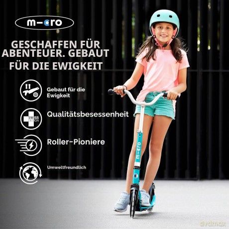 Micro Cruiser LED Scooter, aqua