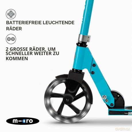 Micro Cruiser LED Scooter, aqua