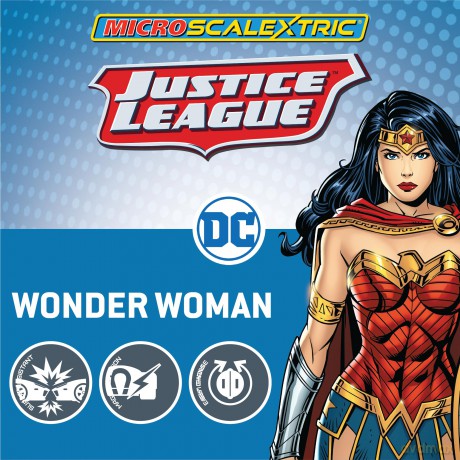 Micro Scalextric Justice League Wonder Woman car