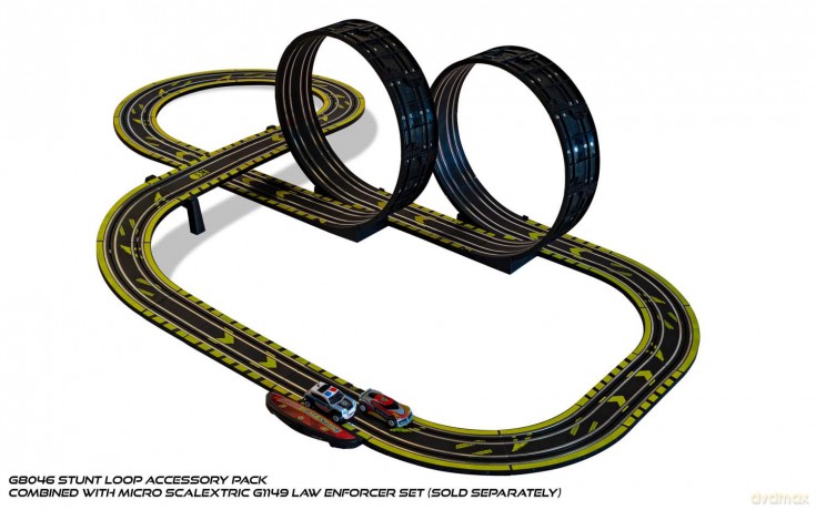 Micro Scalextric Track Stunt Extension Pack Stunt Loop
