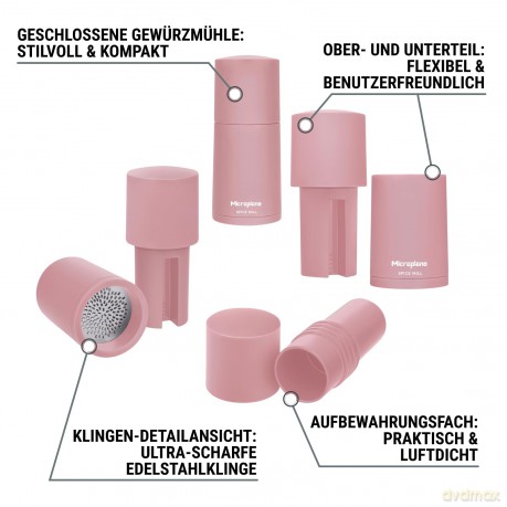Microplane Gewźrzmźhle 2in1 Altrosa