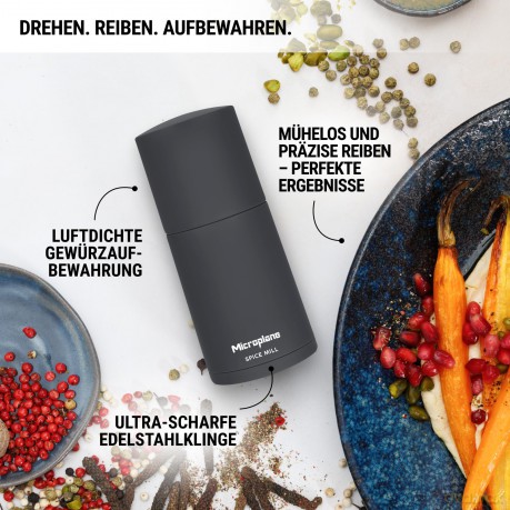 Microplane Gewźrzmźhle 2in1 Anthrazit