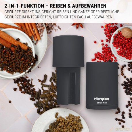 Microplane Gewźrzmźhle 2in1 Anthrazit