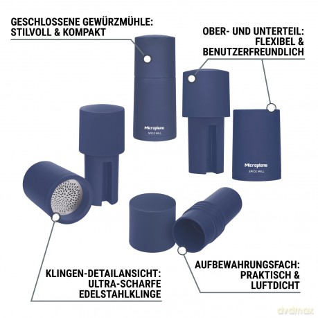 Microplane Gewźrzmźhle 2in1 Denim Blau