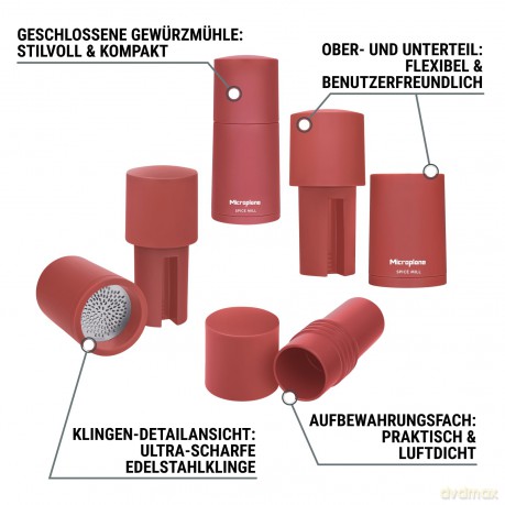 Microplane Gewźrzmźhle 2in1 Lippenstif
