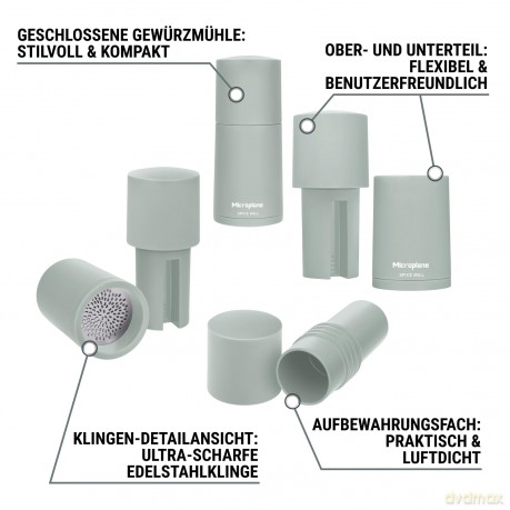 Microplane Gewźrzmźhle 2in1 Salbei Grź