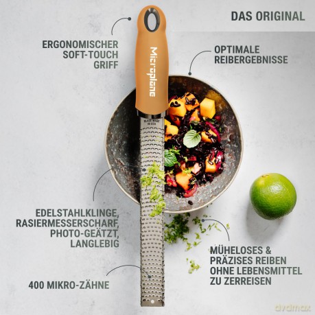 Microplane Zester Kźchenreibe in Senfgel