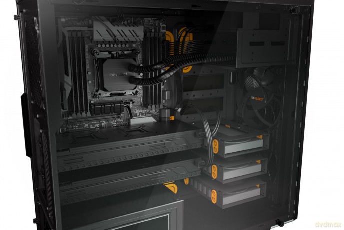 Midi be quiet! PURE BASE 600 orange wind