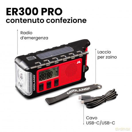 Midland ER 300 Pro Kurbelradio