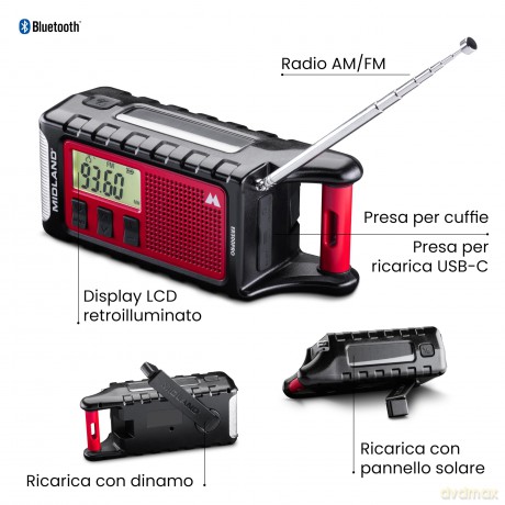Midland ER 300 Pro Kurbelradio