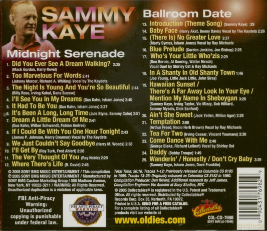 Sammy Kaye: Midnight Serenade/Ballroom Date [CD]