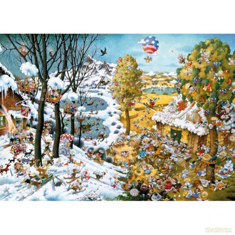 HEYE 2000 El. Zimowy raj [PUZZLE]
