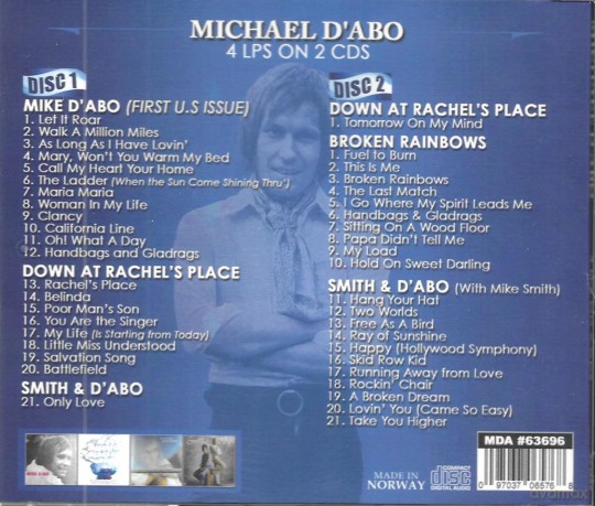 D'abo,Michael: Mike D'abo-Down At Rachel's Place-Broken Rainbows [2CD]