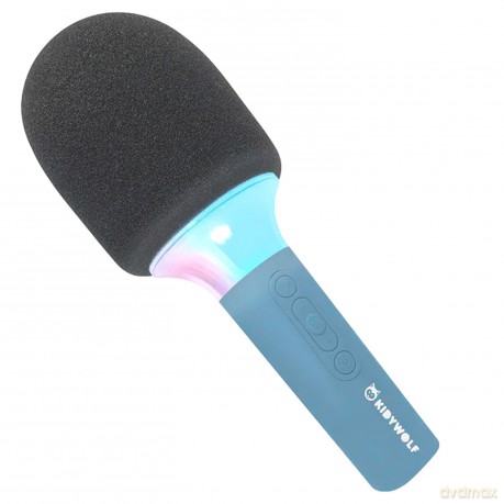 Mikrofon Bluetooth mit Licht blau