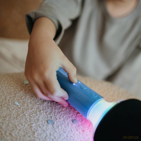 Mikrofon Bluetooth mit Licht blau