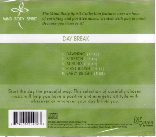 Mind Body Spirit: Day Break [CD]