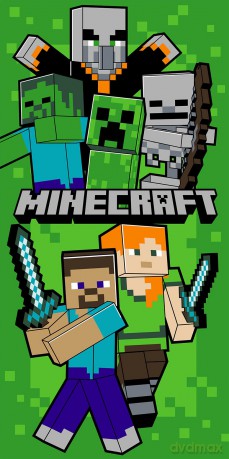 MINECRAFT - Beach Towel 70x140cm