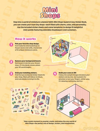 Mini Shops Sweet Cozy Sticker Book [KSIĄŻKA]