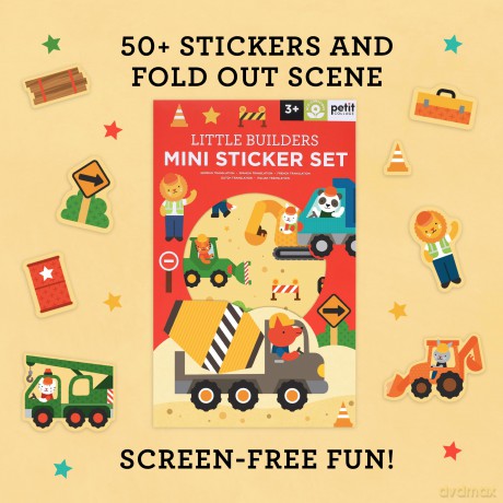 Mini Sticker Set Little Builders CDU of 20 [KSIĄŻKA]