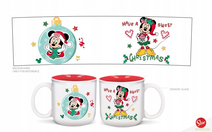MINNIE - Merry Xmas - Breakfast Mug - 14