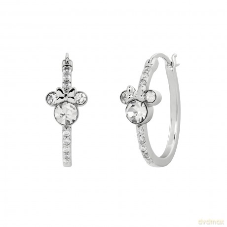 MINNIE - Silver Plated Stone Set Hoop Ea