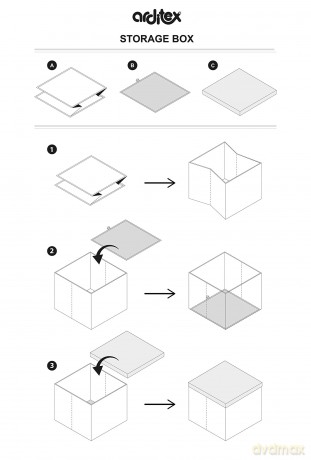 MINNIE - Storage Stool - '30x30x30cm'