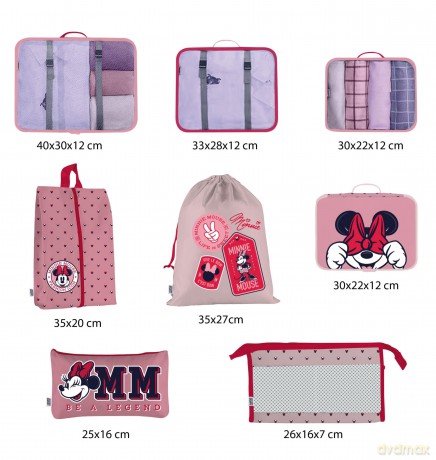 MINNIE - Suitcase Organizers - 8 pc.