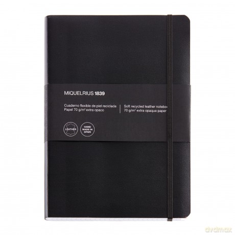 Miquelrius: MIQUELRIUS Notizbuch Leather kariert, sc
