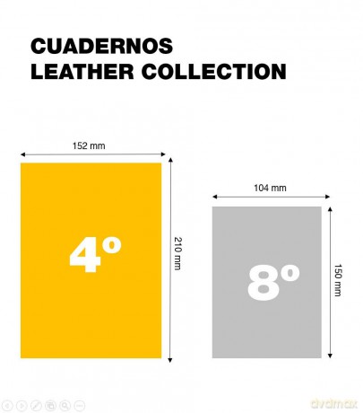 Miquelrius: MIQUELRIUS Notizbuch Leather kariert, sc