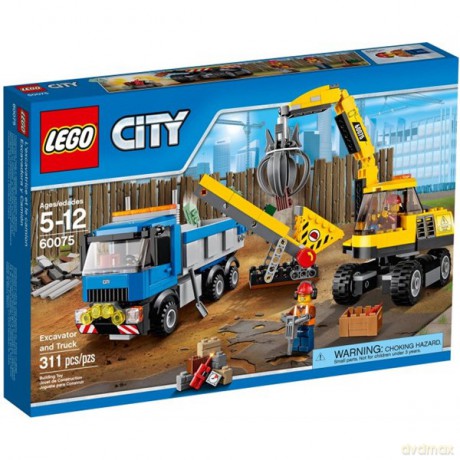 LEGO City Koparka i ciężarówka 60075 [KLOCKI]
