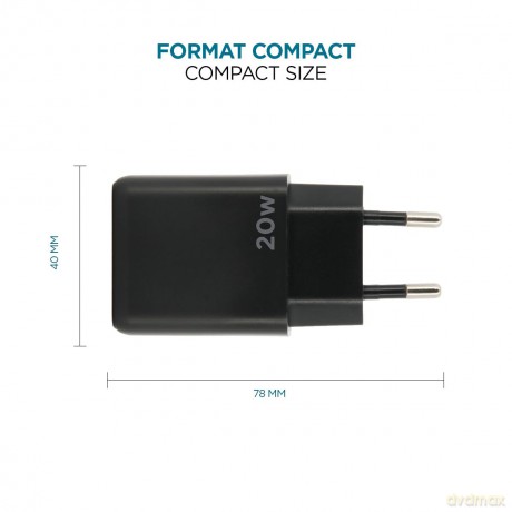 Mobilis Wall Charger - 20W - 1 USB C