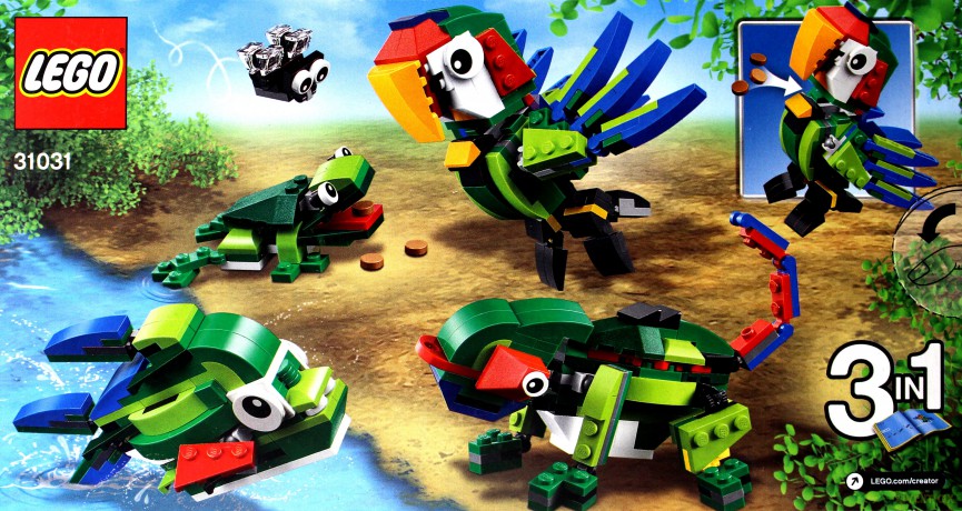 LEGO Creator Zwierzęta z lasu deszczowych 31031 [KLOCKI]