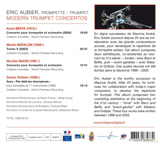 Eric Aubier: Modern Trumpet Concertos Karo [CD]