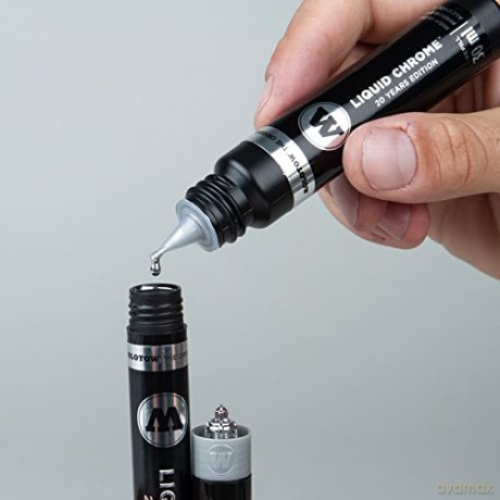 Molotow: MOLOTOW Chrome Twin Acrylstift silber 1,