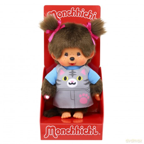 MONCHHICHI - Cat Overalls - Plush 20cm