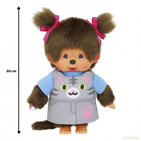 MONCHHICHI - Cat Overalls - Plush 20cm