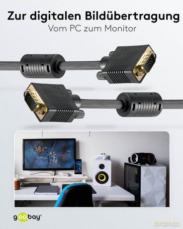 Monitor-Anschlusskabel 5,0 M